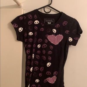 Skelanimals Purple Hearts Shirt